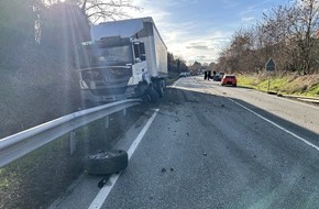 Polizeidirektion Ludwigshafen: POL-PDLU: Speyer - Vollsperrung B39 aufgrund Unfall mit Verletzten