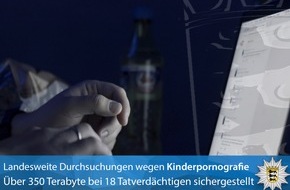 Landeskriminalamt Baden-Württemberg: LKA-BW: Gemeinsame Pressemitteilung des Cybercrime-Zentrums und des Landeskriminalamts Baden-Württemberg: Landesweite Durchsuchungen wegen Kinderpornografie