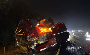 Polizeidirektion Neustadt/Weinstraße: POL-PDNW: Polizeiautobahnstation Ruchheim - Lkw Unfall auf der A61 - aktuelle Teilsperrung