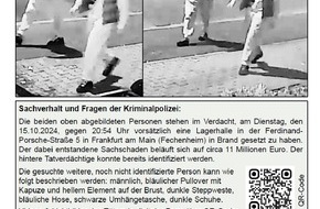 Polizeipräsidium Frankfurt am Main: POL-F: 250611 - 0604 Frankfurt - Fechenheim: Gemeinsame Pressemitteilung der Staatsanwaltschaft und des Polizeipräsidiums Frankfurt am Main