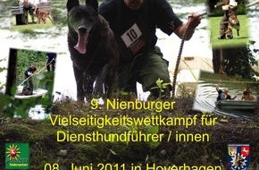 Polizeiinspektion Nienburg / Schaumburg: POL-NI: Wettkampf der Polizeihunde und der Diensthundführer - Polizei lädt Zuschauer ein -Bild im Download-