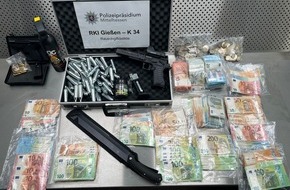 Polizeipräsidium Mittelhessen - Pressestelle Gießen: POL-GI: Durchsuchungen und Festnahmen in Gießen