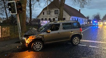 Polizeiinspektion Diepholz: POL-DH: --- Barnstorf, Vorfahrt missachtet - Syke, Mit Radfahrer kollidiert - Weyhe, Auffahrunfall mit Verletzten ---