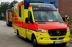 Kreisfeuerwehr Oldenburg: FW-OLL: Aufmerksamer Paketbote wird zum Lebensretter