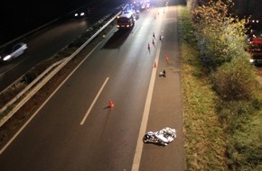 Polizeipräsidium Rheinpfalz: POL-PPRP: Verkehrsunfall auf der B9 mit tödlicher verletzter Person