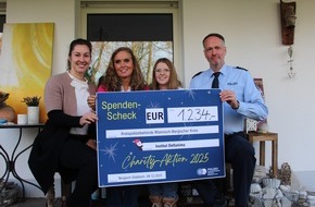 Polizei Rheinisch-Bergischer Kreis: POL-RBK: Rheinisch-Bergischer Kreis - Polizei spendet 1.234 Euro an das Institut Dellanima