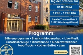 Polizeiinspektion Nienburg / Schaumburg: POL-NI: Blaulichttag 2024 in Nienburg: Am 1. September 2024 findet der Tag der offenen Tür der Polizeidirektion Göttingen in der Polizeiinspektion Nienburg/Schaumburg statt