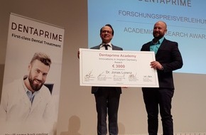 Swiss Dentaprime Zahnklinik, Varna: Forschungspreis Zahnmedizin 2019 verliehen: Zirkonimplantate haben Biss / Privatdozent Dr. Dr. Jonas Lorenz vom Universitätsklinikum Frankfurt/Main erhält Forschungspreis in Varna