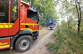 Freiwillige Feuerwehr Lügde: FW Lügde: Waldbrand zwischen Elbrinxen und Henkenbrink