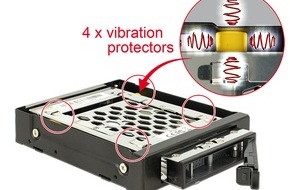 Tragant Handels und Beteiligungs GmbH: Moderner Wechselrahmen mit Vibrationsschutz für Festplatten in Fahrzeugen und Maschinen