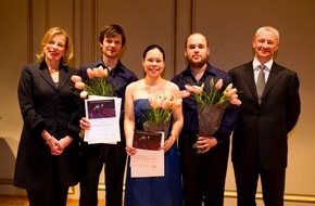 Migros-Genossenschafts-Bund Direktion Kultur und Soziales: 14e concours de musique de chambre du Pour-cent culturel Migros / Double distinction pour le Trio Rafale de Zurich