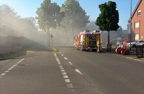 Feuerwehr Gronau: FW Gronau: Wohnhausbrand an der Nienborger Stra&szlig;e - Feuerwehr Gronau verhindert Schlimmeres