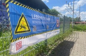 Bundespolizeidirektion Sankt Augustin: BPOL NRW: Bundespolizei warnt vor Lebensgefahren auf Bahnanlagen in Schwerte