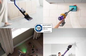 Dyson GmbH: Qualitätsquartett: TÜV SÜD-Prüfsiegel für vier Dyson Floorcare-Produkte