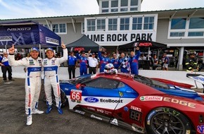 Ford-Werke GmbH: Ford Chip Ganassi Racing fährt in Lime Rock zum ersten Gesamtsieg in der diesjährigen IMSA-Meisterschaft