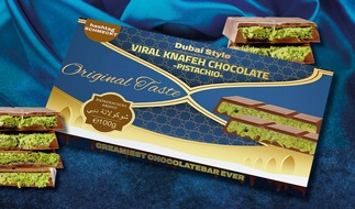 NORMA: Ab Montag, den 23.12.2024 gibt es Dubai-Style-Schokolade bei NORMA zum Discount-Preis / Exklusiver Genuss für nur 3,79 pro 100 Gramm