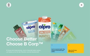 Danone DACH: B Lab und B Corp-Community präsentieren offizielle B Corp-Website für Verbraucher*innen
