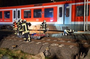 Polizeiinspektion Stade: POL-STD: 47-jähriger Mann in Dollern von S-Bahn überrollt und durch Glück nicht schwer verletzt