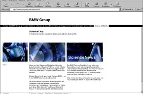 BMW Group: Freude am Surfen im ScienceClub der BMW Group
