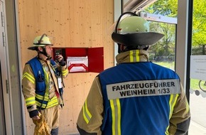 Feuerwehr Weinheim: FW Weinheim: Brandmeldealarm und Kleineins&auml;tze im Weinheimer Stadtgebiet