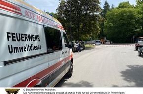 Feuerwehr München: FW-M: Gasaustritt am Lorettoplatz (Großhadern)
