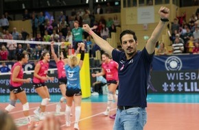VC Wiesbaden Spielbetriebs GmbH: Glücklicher 3:2-Sieg gegen Erfurt