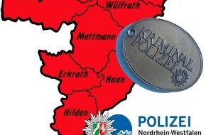 Polizei Mettmann: POL-ME: Einbrüche aus dem Kreisgebiet - Kreis Mettmann - 1910061
