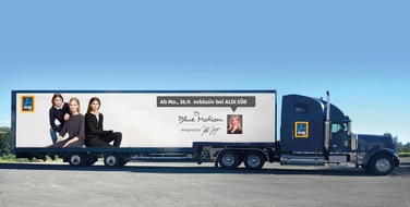 Unternehmensgruppe ALDI SÜD: ALDI SÜD und Designerin Jette Joop gehen mit zweiter Blue Motion Designerkollektion auf Fashiontruck-Tour