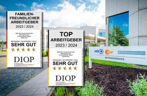 ARD ZDF Deutschlandradio Beitragsservice: Beitragsservice als Arbeitgeber zweifach ausgezeichnet
