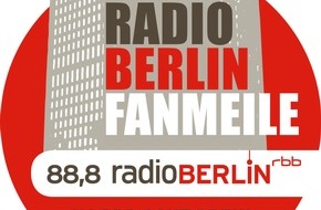 rbb - Rundfunk Berlin-Brandenburg: Fußball-WM-Fieber im rbb: Offene Türen zum Public Viewing in Berlin und Potsdam 
14. Juni - 15. Juli 2018 | "radioBerlin Fanmeile - im rbb ganz oben" und "Antenne Fankurve"