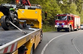 Freiwillige Feuerwehr Breckerfeld: FW-EN: Datum: 01.06.2025/ Einsatzstelle: L699, Ennepetalsperre Einheiten: Löschzug Breckerfeld/ Polizei/