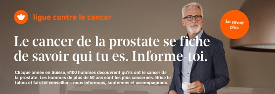 Krebsliga Schweiz: Cancer de la prostate : le dépistage n'est pas toujours la meilleure option