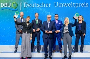 Deutsche Bundesstiftung Umwelt (DBU): Steinmeier: Wegen des Klimawandels Lebensweise und Gewohnheiten ändern / Deutscher Umweltpreis der DBU "hoch angesehen"