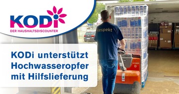 KODi Diskontläden GmbH: KODi unterstützt Hochwasseropfer mit Hilfslieferung