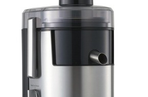 Panasonic Deutschland: Erfrischende Fruchtsäfte im Handumdrehen / Der Panasonic Entsafter MJ-DJ01 sorgt für optimale Saftausbeute (FOTO)