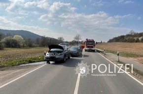 Polizeipräsidium Westpfalz: POL-PPWP: Auffahrunfall wegen Rauchentwicklung