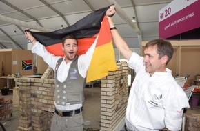 ZDB Zentralverband Dt. Baugewerbe: Deutscher Maurer Jannes Wulfes erreicht hervorragenden 5. Platz bei WorldSkills 2017 in Abu Dhabi