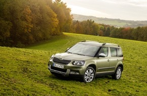 Skoda Auto Deutschland GmbH: SKODA Yeti 2.0 TDI 4x4 zum 'Firmenauto des Jahres 2014' gekürt (FOTO)