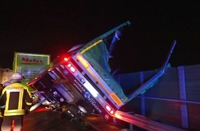 Verkehrsdirektion Mainz: POL-VDMZ: A63 Weinheimer Talbrücke - erneut Lkw umgekippt