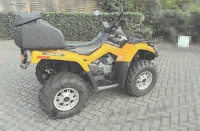 Polizeiinspektion Göttingen: POL-GÖ: (439/2024) Quad vom Stadthallenparkplatz in Dransfeld gestohlen - Ermittler bitten um Hinweise (Vergleichsbild)