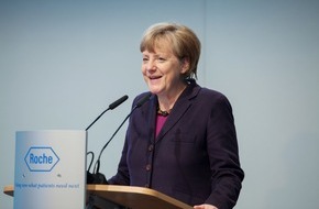 Roche Diagnostics GmbH: Bundeskanzlerin Merkel besucht Roche in Deutschland (FOTO)
