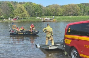 Feuerwehr Dresden: FW Dresden: Personenrettung aus Elbe