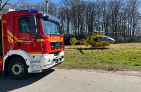 Feuerwehr Sprockhövel: FW-EN: Rettungshubschrauber landet in Haßlinghausen
