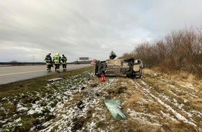 Autobahnpolizeiinspektion: API-TH: Fahrzeug überschlägt sich