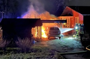 Polizeiinspektion Stade: POL-STD: Sechs Wohnungseinbrüche zu Silvester und Neujahr, Carport und Auto in Hammah in Flammen aufgegangen