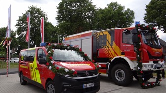 Feuerwehr Kalkar: Einweihung zwei neuer Fahrzeuge der Löschgruppe Appeldorn