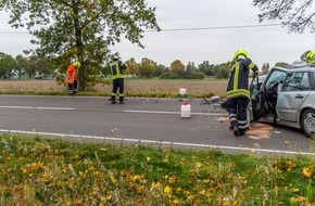 Feuerwehr Flotwedel: FW Flotwedel: Mehrere Verletzte nach Verkehrsunfall auf B214
