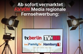 KiVVON Media GmbH: KiVVON Media GmbH: Offizieller Vermarktungspartner für TV Berlin, Hamburg 1, bwfamily.tv und TV-BB - Produktion und regionale Fernsehwerbung aus einer Hand