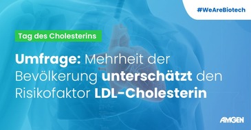 Amgen GmbH: Umfrage: Mehrheit der Bevölkerung unterschätzt den Risikofaktor LDL-Cholesterin