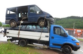 Polizeidirektion Trier: POL-PDTR: Überladener LKW mit betrunkenem Fahrer gestoppt